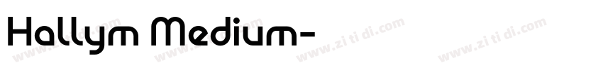 Hallym Medium字体转换